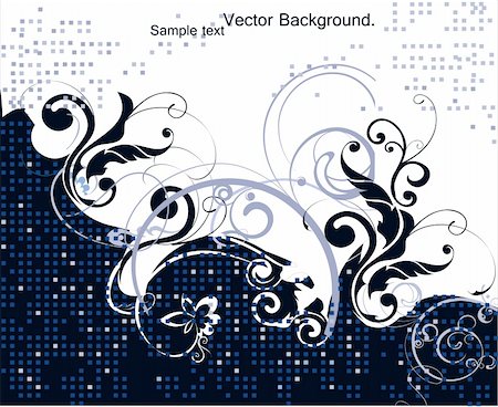 simsearch:400-04746640,k - Abstract Floral Background - a vector illustration for your design Stock Photo - Budget Royalty-Free & Subscription, Code: 400-05285203