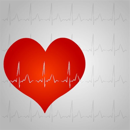 simsearch:400-07222508,k - illustration of healthy heart on white background Photographie de stock - Aubaine LD & Abonnement, Code: 400-05287555