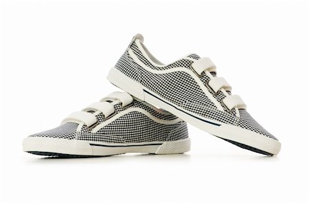 simsearch:400-07922607,k - Sporty shoes isolated on the white background Stock Photo - Budget Royalty-Free & Subscription, Code: 400-05294081