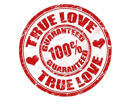 Grunge rubber stamp with text True love 100% guaranteed written inside Stock Photo - Budget Royalty-Free & Subscription, Code: 400-05294214