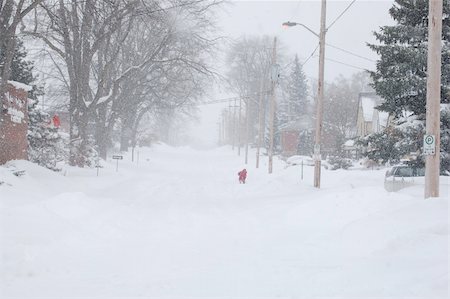 December snow storm in London Ontario  The worst since 1977 Stock Photo - Budget Royalty-Free & Subscription, Code: 400-05295127