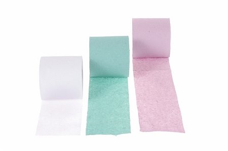 simsearch:400-05370670,k - Toilet paper, photo on the white background Stock Photo - Budget Royalty-Free & Subscription, Code: 400-05297000