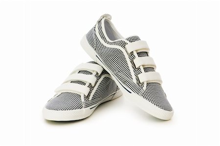 simsearch:400-07922607,k - Sporty shoes isolated on the white background Stock Photo - Budget Royalty-Free & Subscription, Code: 400-05297463