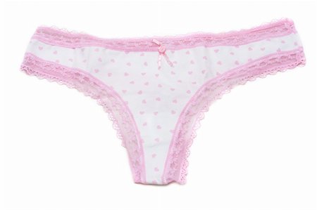 simsearch:400-03948818,k - Feminine underclothes, panties insulated on white background Stock Photo - Budget Royalty-Free & Subscription, Code: 400-05298099