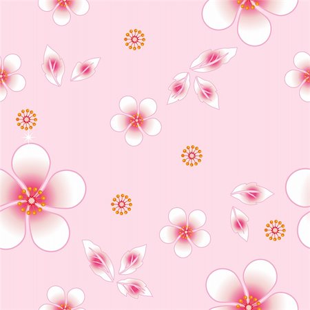 simsearch:400-04916314,k - Seamless floral background. Repeat many times. Vector illustration. Stock Photo - Budget Royalty-Free & Subscription, Code: 400-05298707