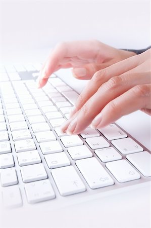 simsearch:400-04350023,k - close up  view of female hands touching computer keyboard Stock Photo - Budget Royalty-Free & Subscription, Code: 400-05298943