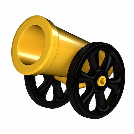 Toy cannon 3d rendered Photographie de stock - Aubaine LD & Abonnement, Code: 400-05292603