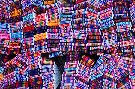ecuador otavalo market - Brightly coloured woven belts in craft market, Ecuador Stock Photo - Budget Royalty-Free & Subscription, Code: 400-05304435