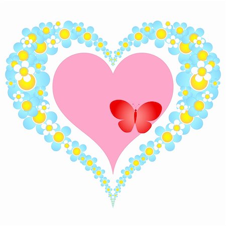simsearch:400-04801047,k - valentine floral heart Stock Photo - Budget Royalty-Free & Subscription, Code: 400-05304658