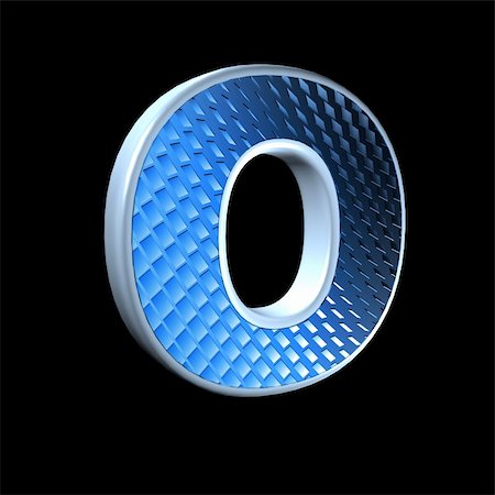 futuristic alphabets - abstract 3d letter with blue pattern texture - O Stock Photo - Budget Royalty-Free & Subscription, Code: 400-05306665
