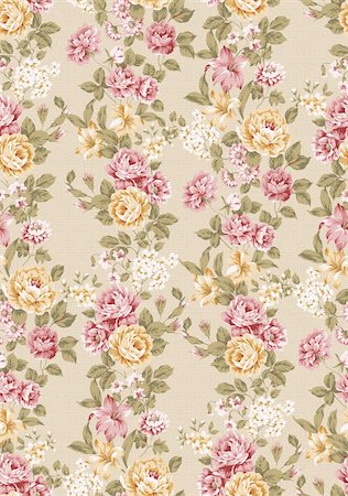 simsearch:400-05363614,k - beautiful Rose bouquet design Seamless pattern background Stock Photo - Budget Royalty-Free & Subscription, Code: 400-05307496