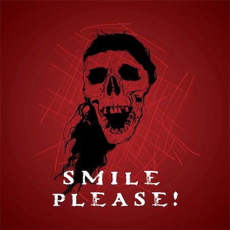 simsearch:400-03971352,k - horror skull face with smile Foto de stock - Super Valor sin royalties y Suscripción, Código: 400-05307692