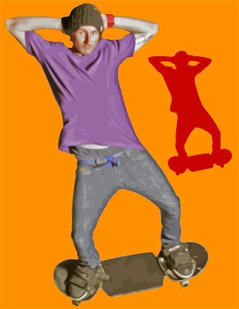 simsearch:400-05737917,k - skateboarder Stock Photo - Budget Royalty-Free & Subscription, Code: 400-05308349
