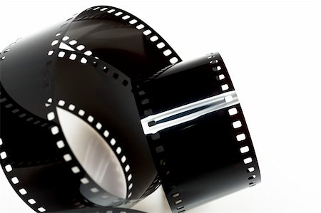 black photo film isolated on white background Stock Photo - Budget Royalty-Free & Subscription, Code: 400-05308772