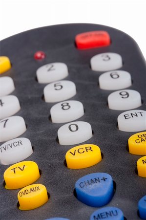 Control button electronic universal remote for the TV. Stock Photo - Budget Royalty-Free & Subscription, Code: 400-05308888