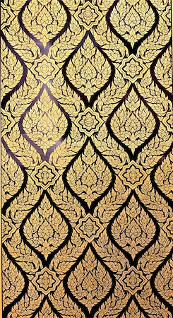 Texture art thai style on the wall,thailand Stock Photo - Budget Royalty-Free & Subscription, Code: 400-05309114