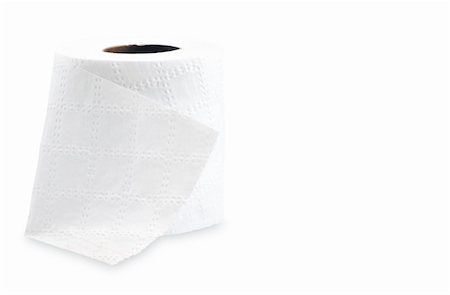 simsearch:400-05370670,k - One roll of diagonal pattern textured toilet paper isolated on white. Stock Photo - Budget Royalty-Free & Subscription, Code: 400-05309457