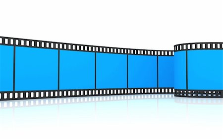 simsearch:400-05308507,k - 3D rendering of a 35mm blue film strip Stock Photo - Budget Royalty-Free & Subscription, Code: 400-05309673
