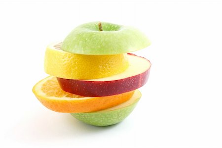 simsearch:400-05367726,k - fresh fruits isolated on  a white background Stock Photo - Budget Royalty-Free & Subscription, Code: 400-05309881