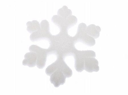 simsearch:400-07053830,k - Snow Flake Ornament, photo on the white background Stock Photo - Budget Royalty-Free & Subscription, Code: 400-05300763