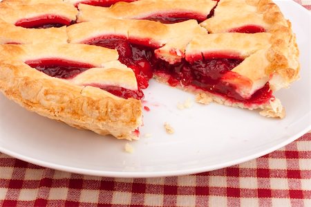 simsearch:400-04370315,k - American pie cherry filling - a traditional dessert. Stock Photo - Budget Royalty-Free & Subscription, Code: 400-05301661