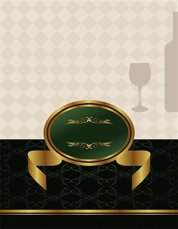 simsearch:400-05904254,k - Illustration of gold wine label - vector Stock Photo - Budget Royalty-Free & Subscription, Code: 400-05302068