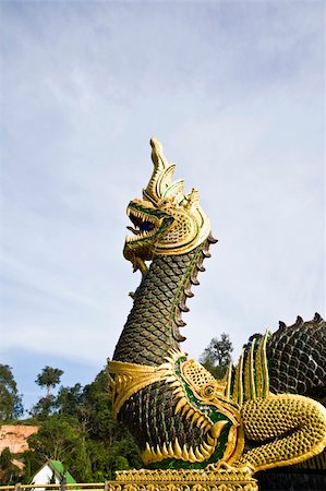 king of naga thai temple Lanna style  In Thailand Photographie de stock - Aubaine LD & Abonnement, Code: 400-05303974
