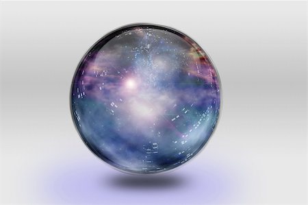 Space is contained inside of glass sphere Stock Photo - Budget Royalty-Free & Subscription, Code: 400-05315520