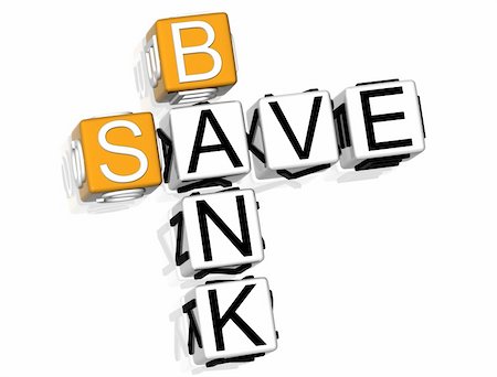 simsearch:400-05730288,k - 3D Save Bank on white background Stock Photo - Budget Royalty-Free & Subscription, Code: 400-05316142