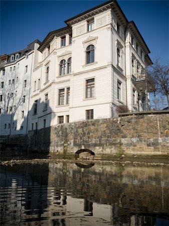 Old historical buildings in Leipzig are reflecting in water Stock Photo - Budget Royalty-Free & Subscription, Code: 400-05318765