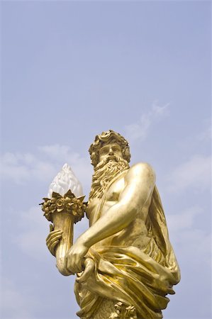 fantasy art palace - statue roman and nice sky Stock Photo - Budget Royalty-Free & Subscription, Code: 400-05319541