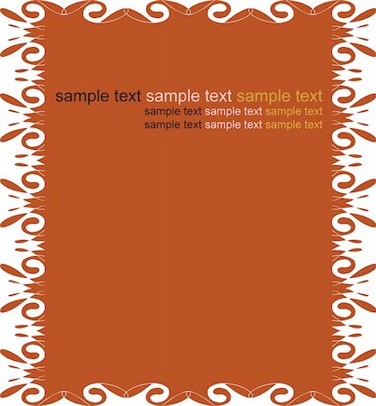 romans patterns - the terracotta vector background of frame, fully resizeable; ungroup the picture for replacing the sample text Stock Photo - Budget Royalty-Free & Subscription, Code: 400-05311049