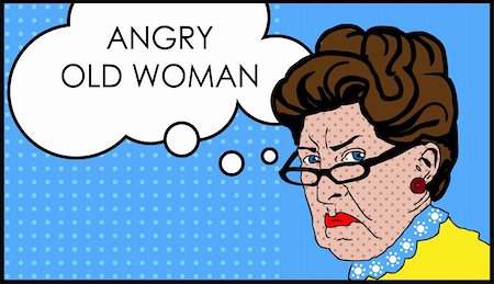 simsearch:400-07221782,k - Angry woman with glasses, Grumble, discontent Stock Photo - Budget Royalty-Free & Subscription, Code: 400-05311350
