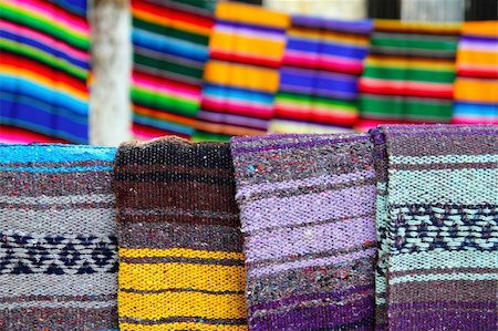 beautiful serape mexican blanket colorful pattern Stock Photo - Budget Royalty-Free & Subscription, Code: 400-05313847