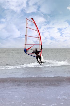 simsearch:400-03992760,k - person windsurfing in the maharees in county kerry ireland during a storm Stock Photo - Budget Royalty-Free & Subscription, Code: 400-05324616