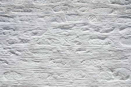 Texture of a white plastered Wall, typical in Greece Stock Photo - Budget Royalty-Free & Subscription, Code: 400-05325542