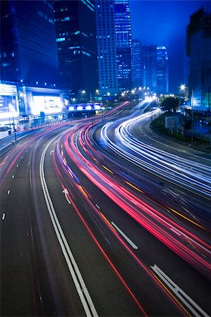 simsearch:400-05269349,k - traffic in city at night in hong kong Stock Photo - Budget Royalty-Free & Subscription, Code: 400-05327545