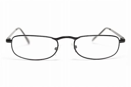 simsearch:400-07774329,k - A pair of sleek reading glasses isolated on a white background. Stock Photo - Budget Royalty-Free & Subscription, Code: 400-05327927