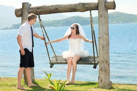 simsearch:400-05328142,k - Wedding on the tropical beach Stock Photo - Budget Royalty-Free & Subscription, Code: 400-05328140