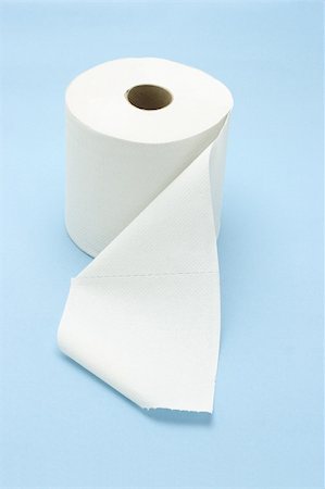 simsearch:400-05370670,k - White toilet roll on seamless blue background Stock Photo - Budget Royalty-Free & Subscription, Code: 400-05328999