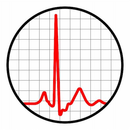 Cardiogram icon. Black and red. EPS 8 vector file included Stock Photo - Budget Royalty-Free & Subscription, Code: 400-05323243