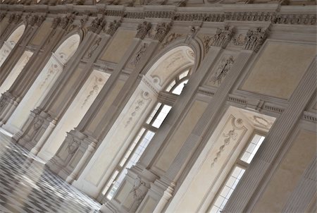 royal palace interior - View of Galleria di Diana in Venaria Royal Palace, close to Torino, Piemonte region Stock Photo - Budget Royalty-Free & Subscription, Code: 400-05323266