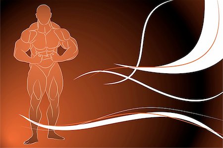 simsearch:400-05361704,k - vector illustration of a strong man silhouette Stock Photo - Budget Royalty-Free & Subscription, Code: 400-05334659