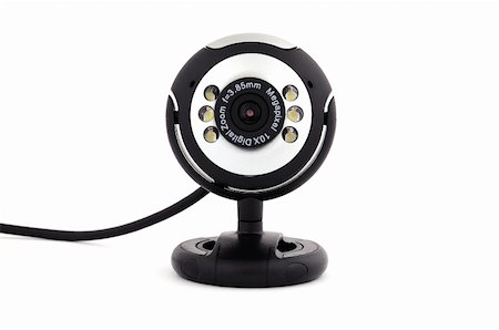 webcam stand on a white background Stock Photo - Budget Royalty-Free & Subscription, Code: 400-05336049