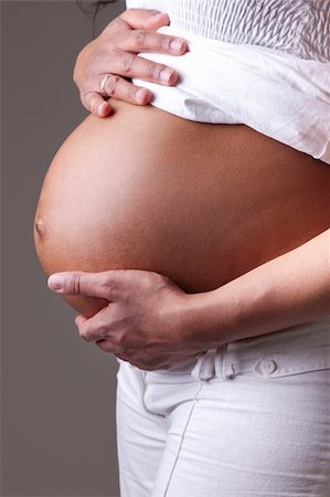 Pregnant black woman Stock Photo - Budget Royalty-Free & Subscription, Code: 400-05337108