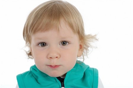 simsearch:400-04594888,k - Close-up portrait.Cute little child smiling . isolated on white background Stock Photo - Budget Royalty-Free & Subscription, Code: 400-05337169