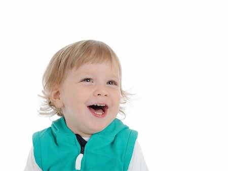 simsearch:400-04594888,k - Cute little child 2 years old smiling . isolated on white background Stock Photo - Budget Royalty-Free & Subscription, Code: 400-05337170