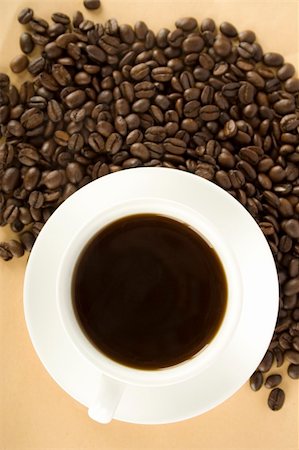 simsearch:400-07305144,k - A cup of freshly-made, black coffee. Breakfast Stock Photo - Budget Royalty-Free & Subscription, Code: 400-05338422