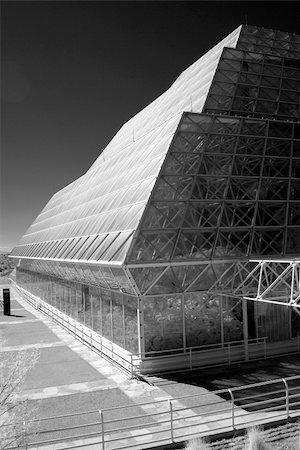Monochrome presentation of the biosphere 2 in Arizona Stock Photo - Budget Royalty-Free & Subscription, Code: 400-05338942