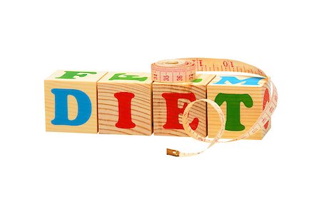 simsearch:600-02346205,k - alphabet wood blocks forming the word Diet isolated on a white background Stock Photo - Budget Royalty-Free & Subscription, Code: 400-05339255